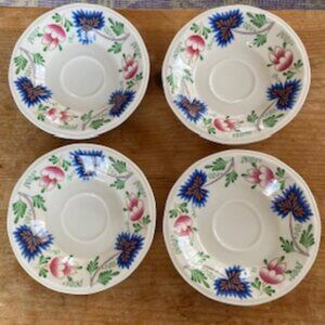 Greenfield Village Henry Ford Museum Collection, set of 4 scalloped saucers.